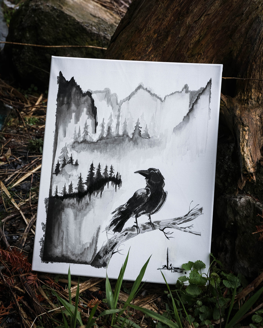 Painting With India Ink - A Crow Painting May 25th - 10am
