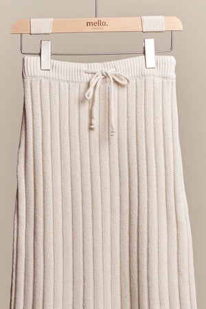 Solid Knit Maxi Skirt