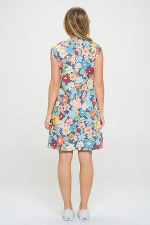 Floral Watercolour  Print Dress