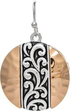 Oxidized Gold Circle Earring’s