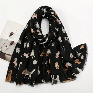 Dog Pattern Scarf