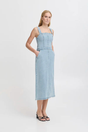 IHARMIOS Denim Dress