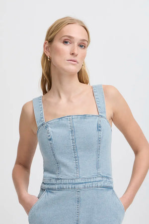 IHARMIOS Denim Dress
