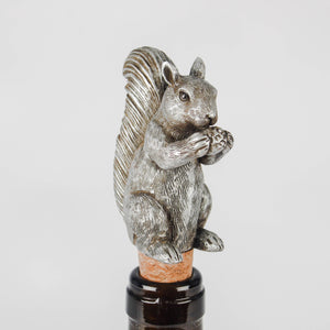 Silver Squirrel Bottle Stop