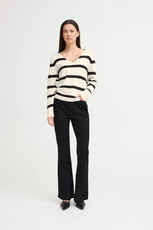IHKAMARA Pullover(.B&W Stripe)