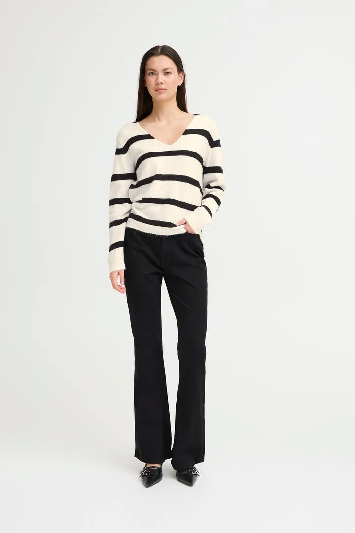 IHKAMARA Pullover(.B&W Stripe)