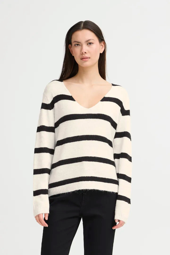 IHKAMARA Pullover(.B&W Stripe)