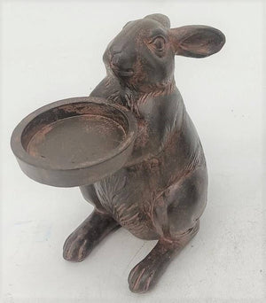 Rabbit W/Tray - Candle Holder