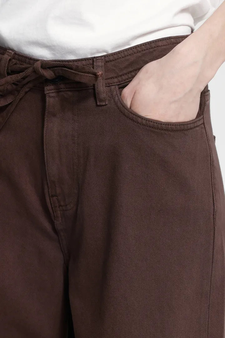 IHHEZANO  Wide Leg Jeans ( Brown)