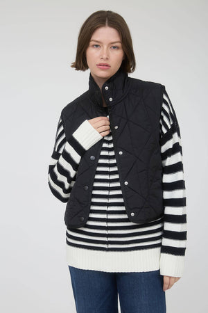 SNAP BUTTON PUFFER VEST