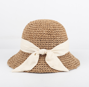 Rosie - Bow Straw Hat