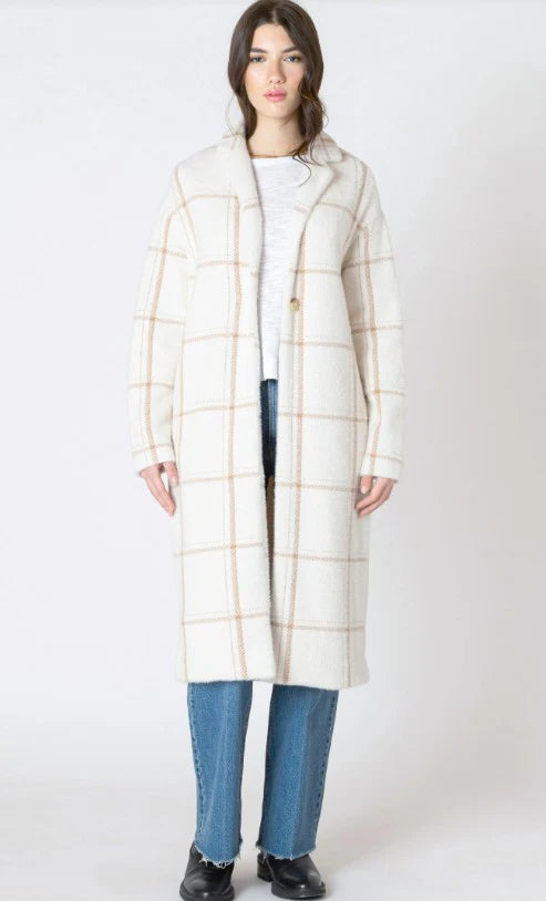 Cassidy Sweater Coat ( Cream&Mocha)