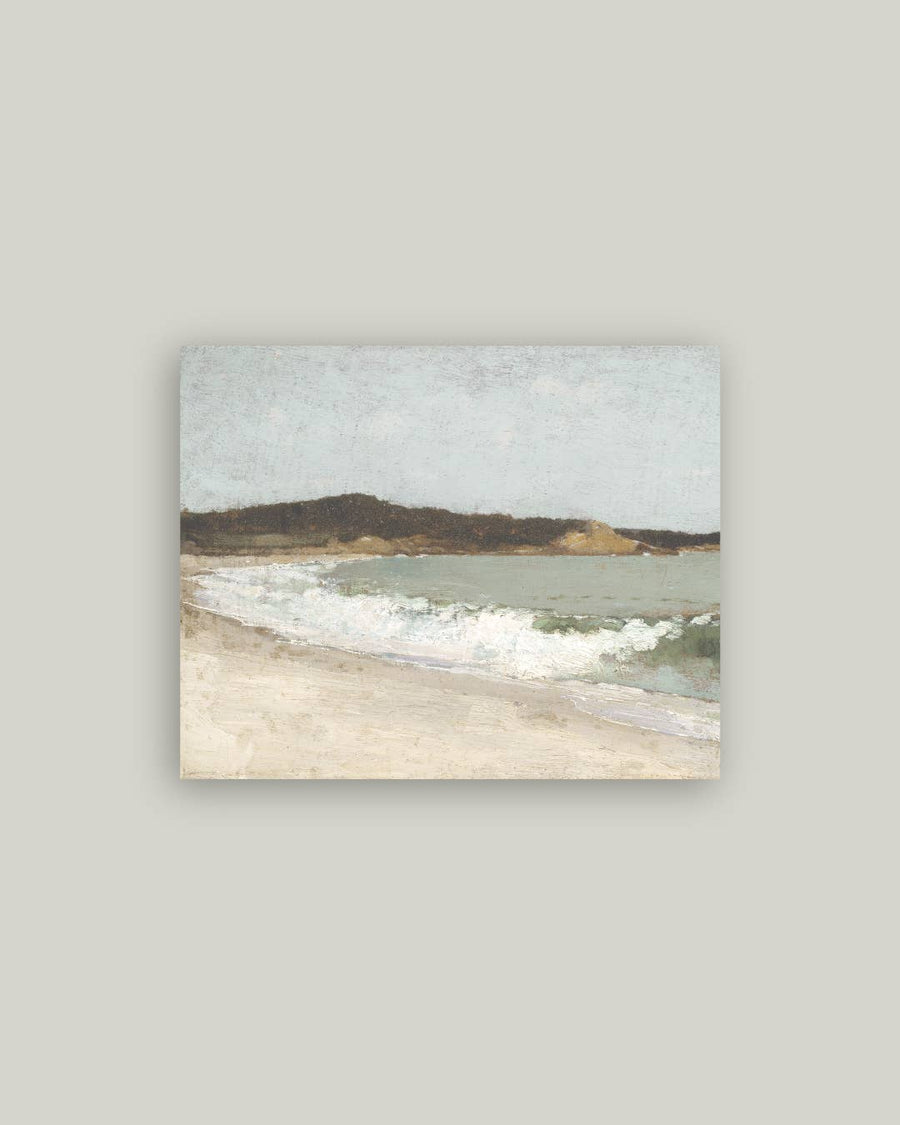 Beach Landscape Antique Artist Board