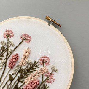 Hand Embroidery Kit - Meadow Blush & Olive