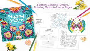 Happy Place Coloring Book