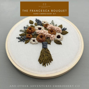 Hand Embroidery Kit - The Francesca Bouquet