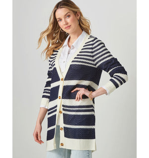 Striped Knit Cardigan