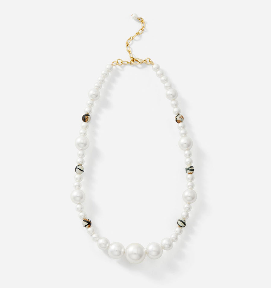 Pearl & Stone Necklace