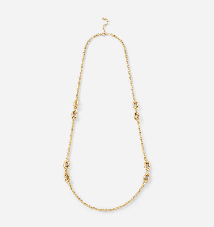 Gold Curb Chain Necklace