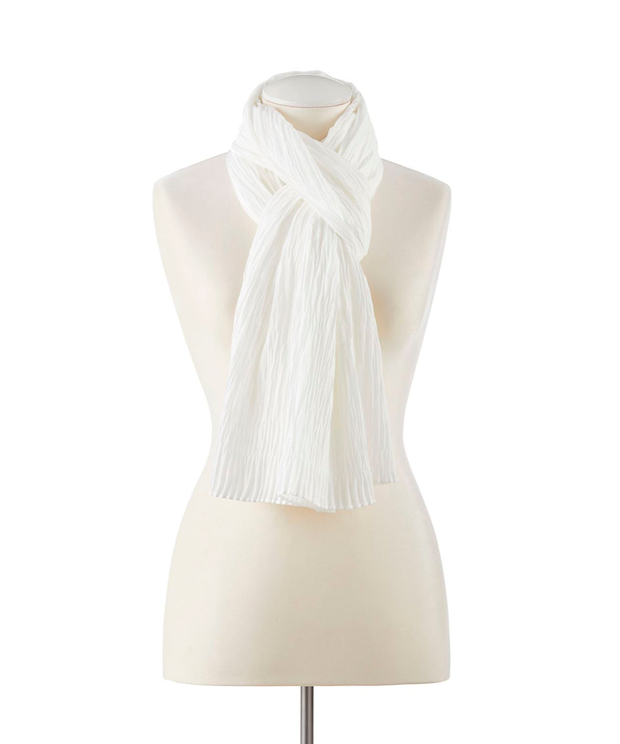 White Gauzy Scarf