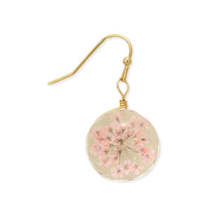 Pink Baby's Breath Earrings