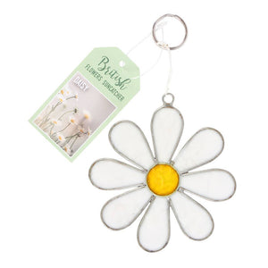 White Daisy Flower Suncatcher