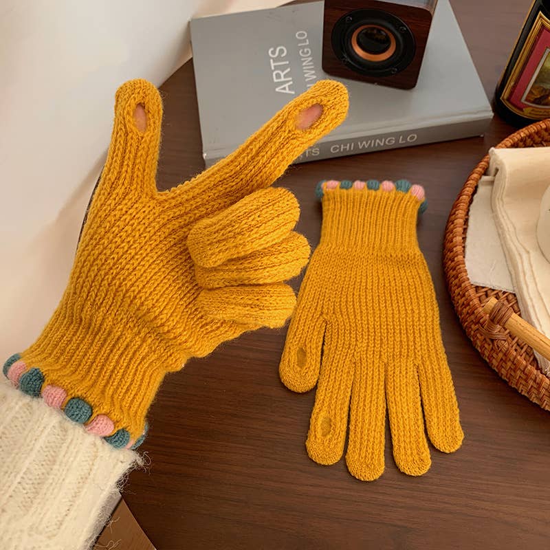 Women's Knitted  Touch Screen Gloves