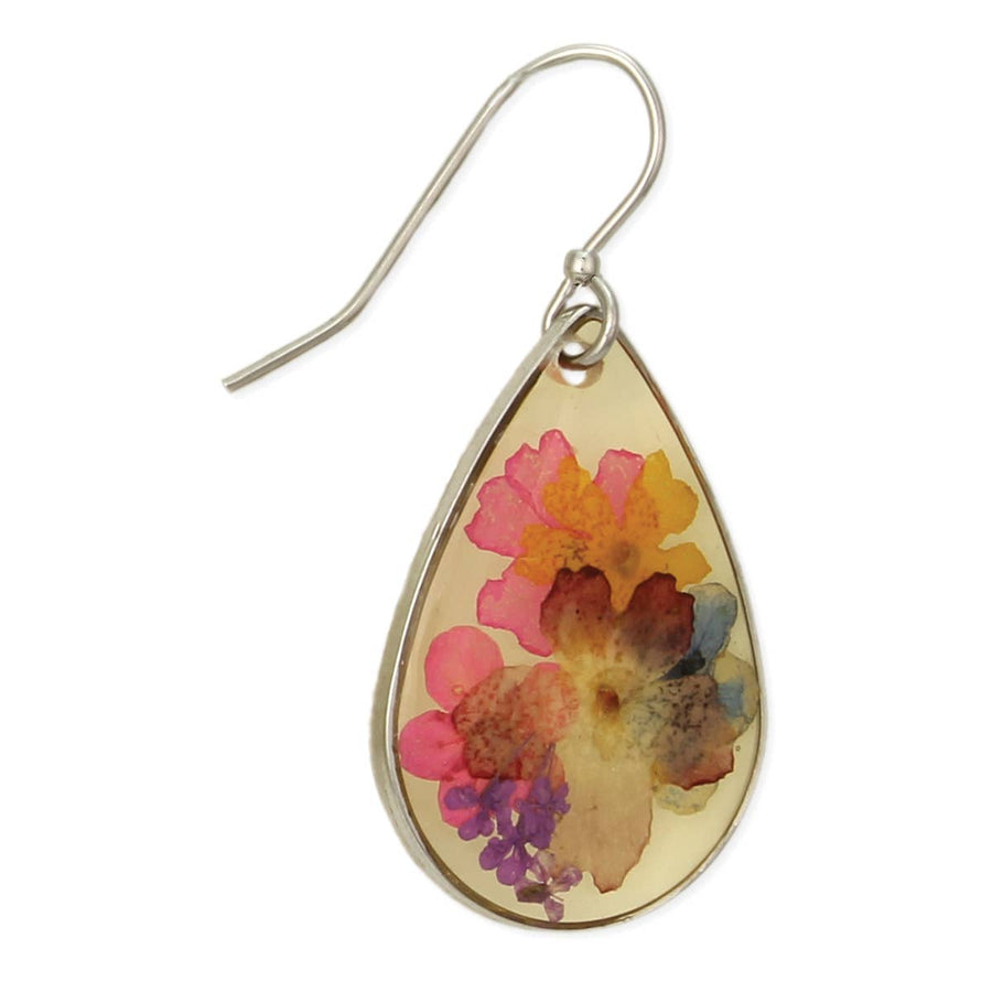 Multicolor Dried Flower Earrings