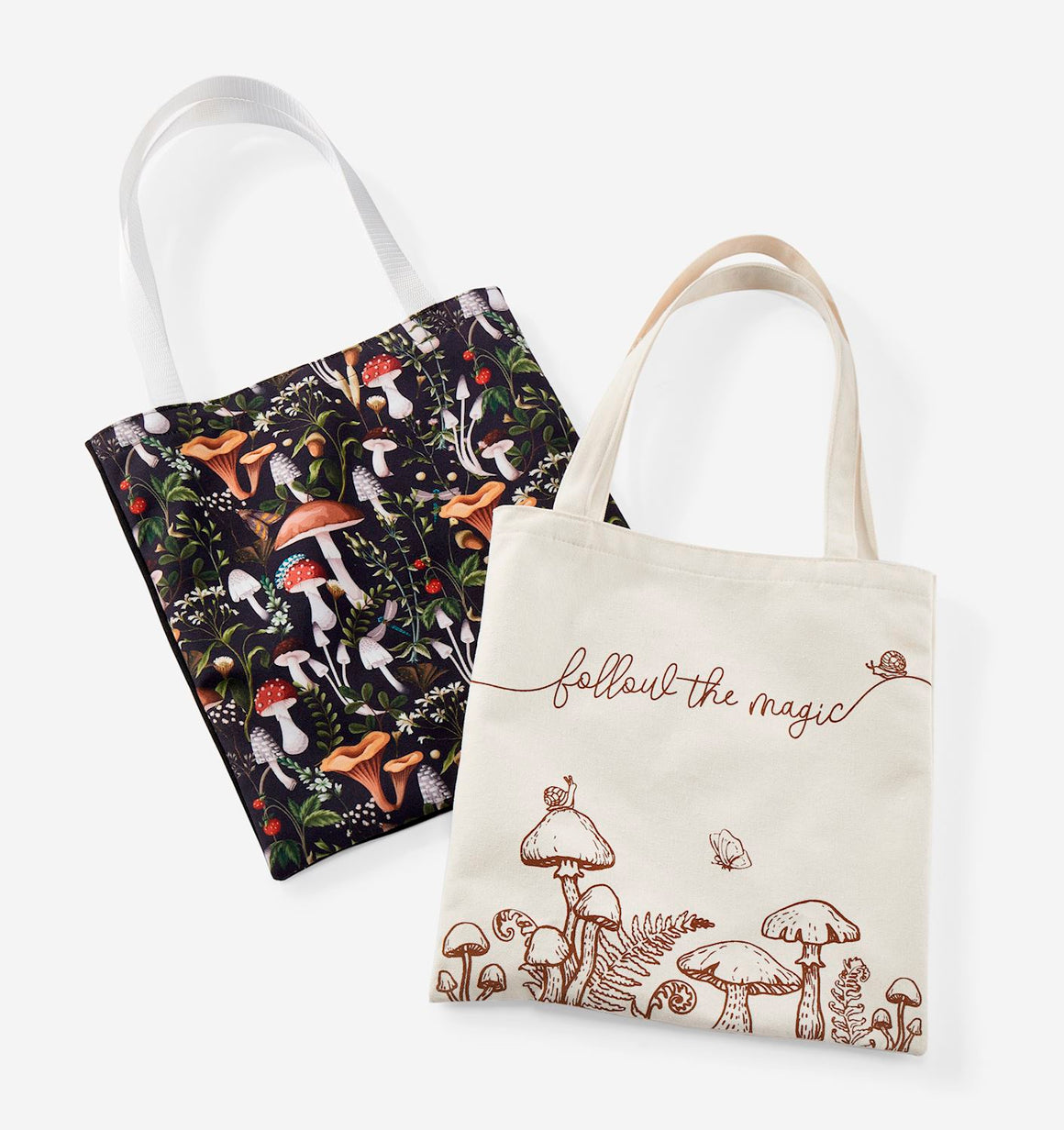 Forest Mushroom Canvas Tote Bag