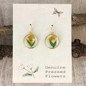 Yellow&Green Flower Earrings