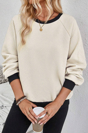 Jet Stream Color Block Edge Sweater