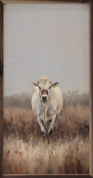 White Cow In Field