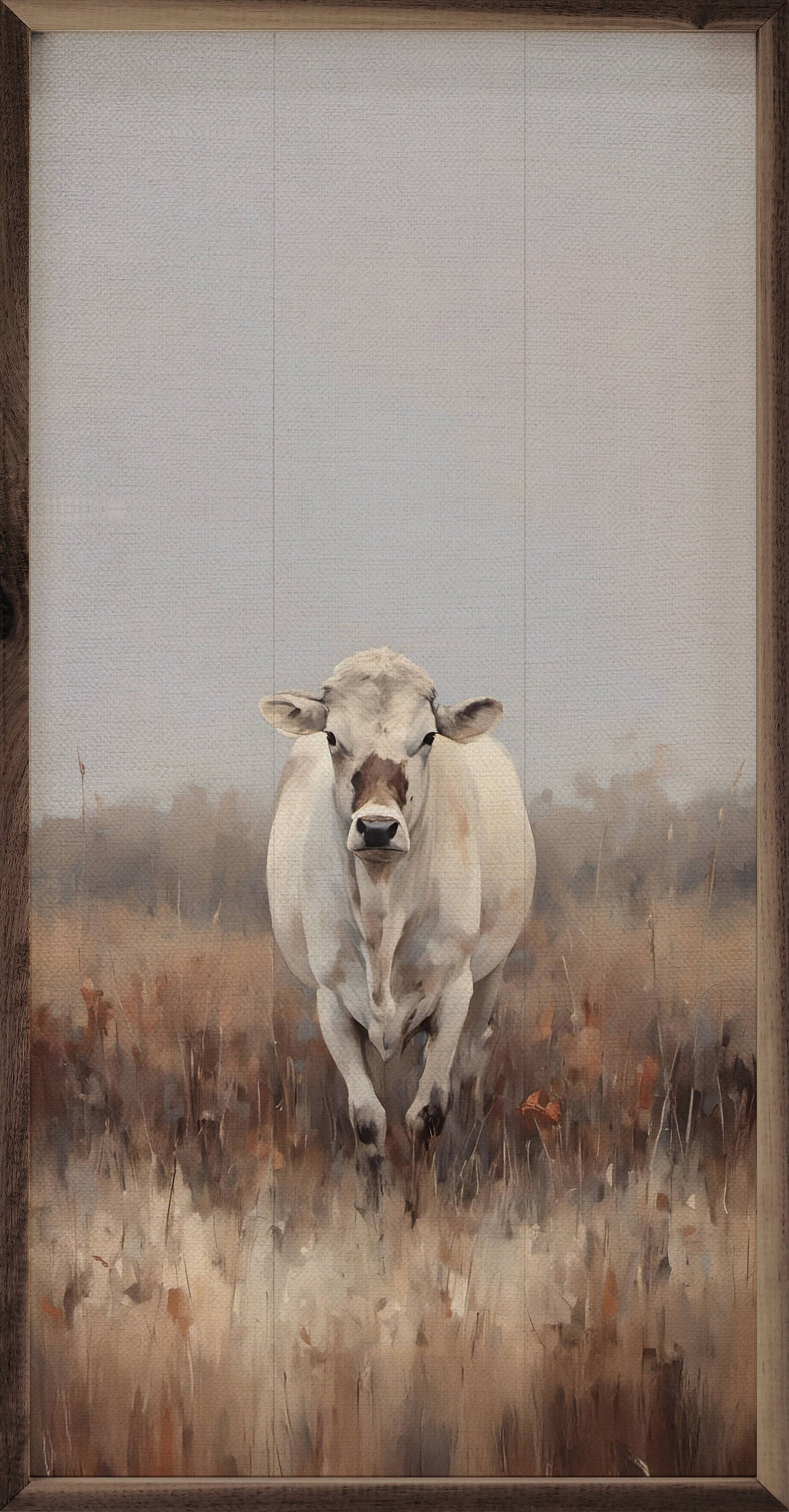 White Cow In Field