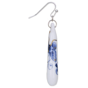 White Ceramic Butterfly Earrings