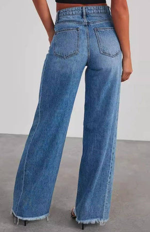 High Waisted  Wide Leg Jeans