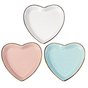 Pastel Hearts Ceramic Tray