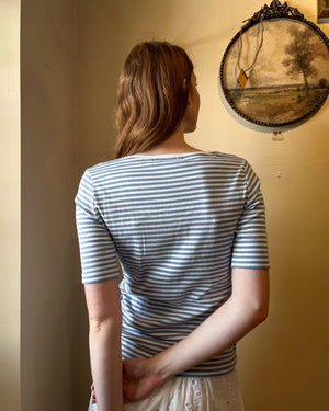 Striped V-Neck T-Shirt