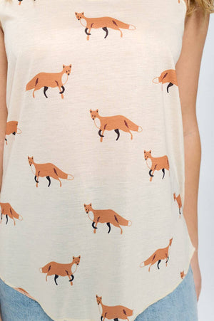 FOX PRINT TANK TOP