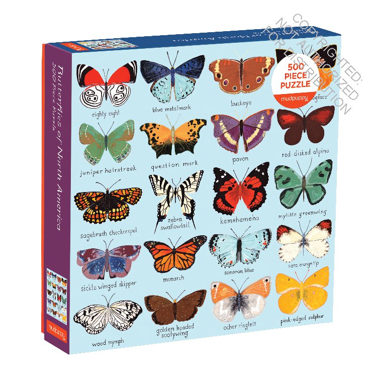 BUTTERFLIES OF NORTH AMERICA 500PCS