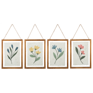 Meadow Floral Wall Decor in Floating Fram