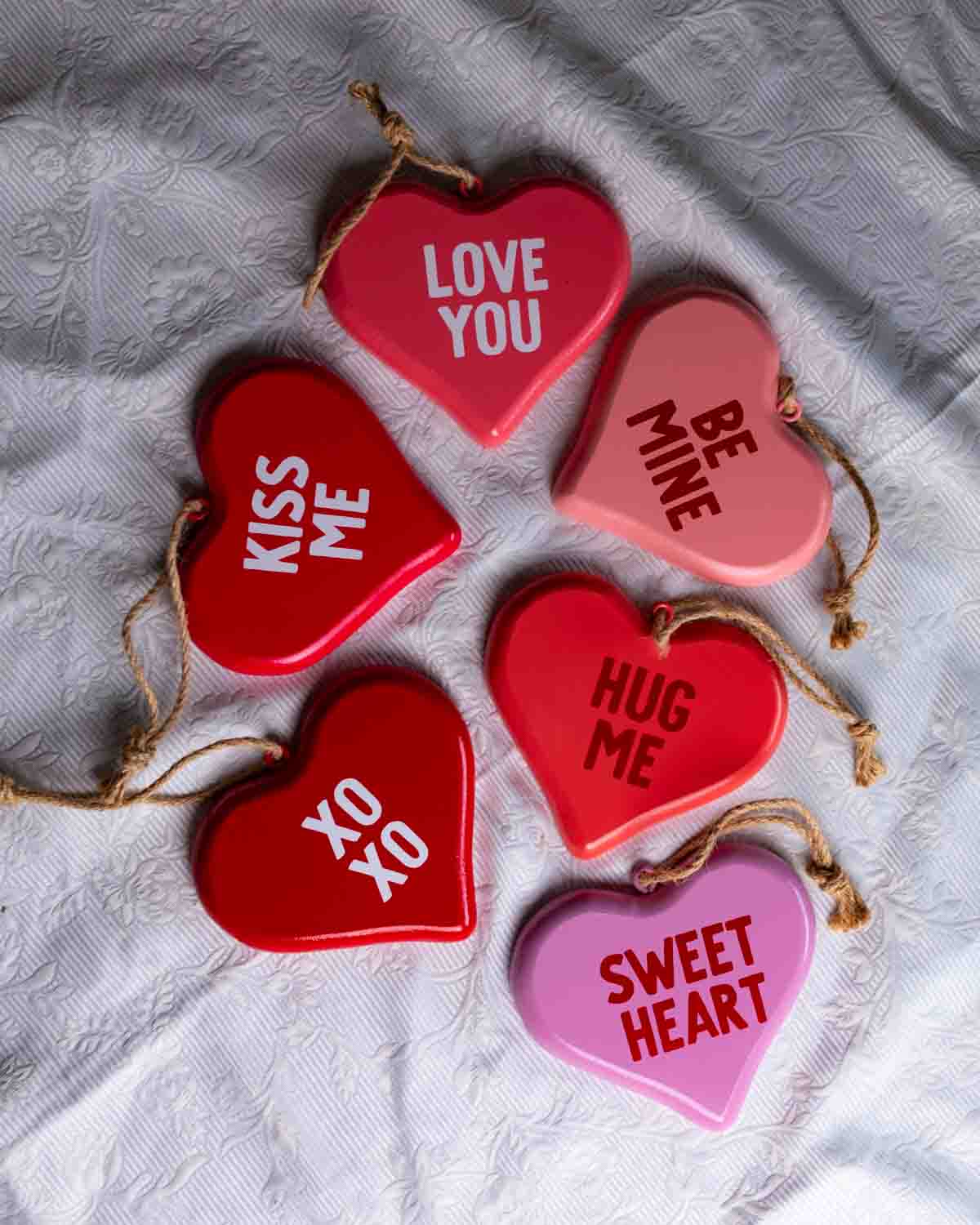 Candy Heart Ornament, Decor, Home, Valentine, Gift