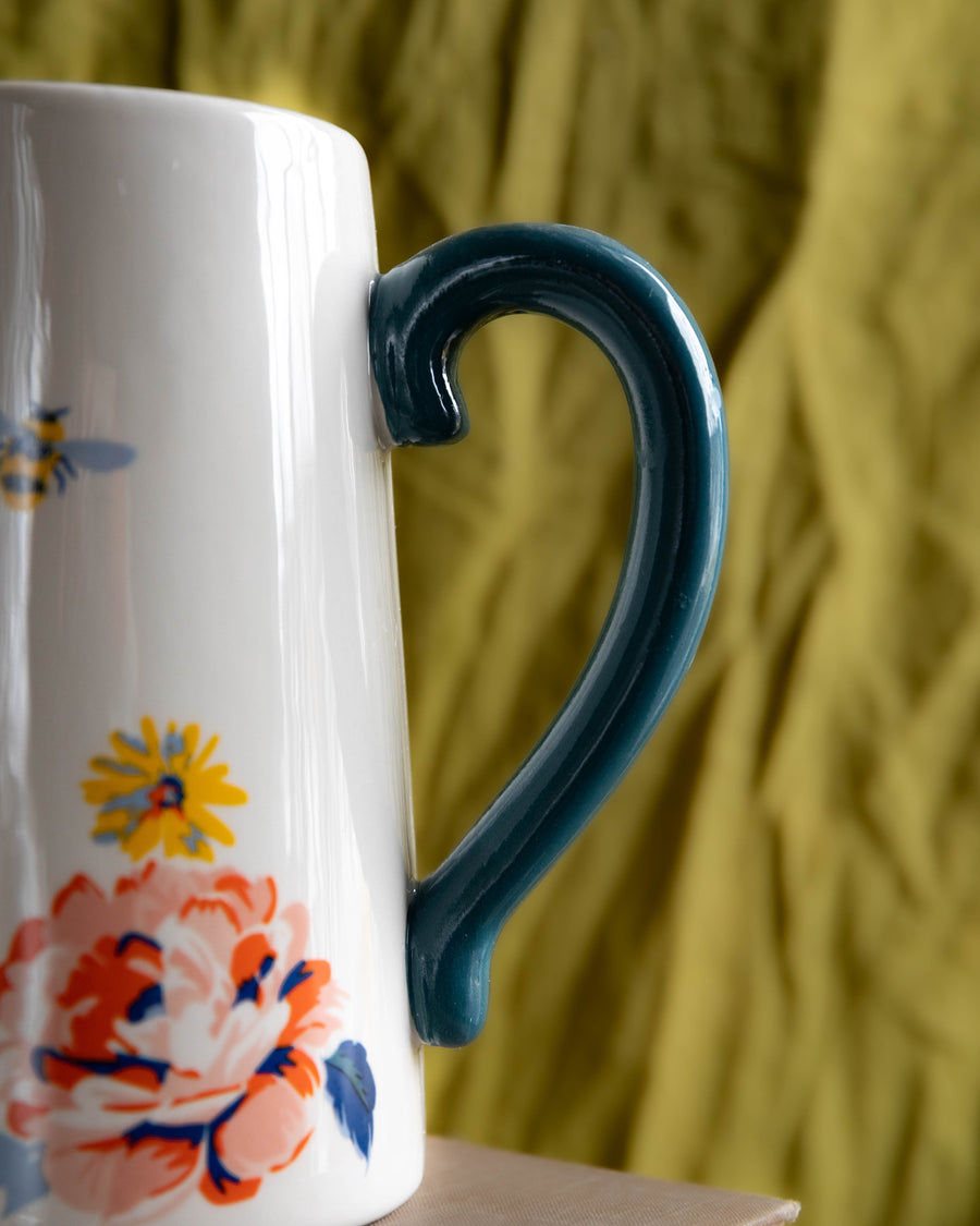 Floral Ceramic Flower Jug