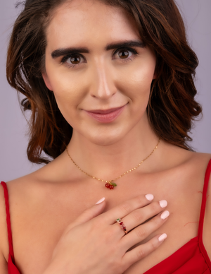 Cherry Pendant Necklace