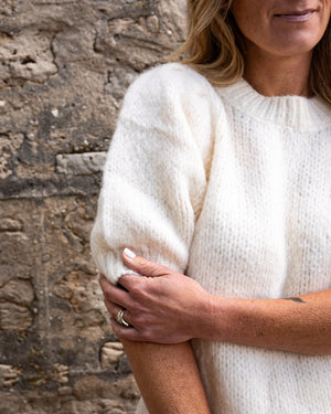 Puff Sleeved Knit Sweater