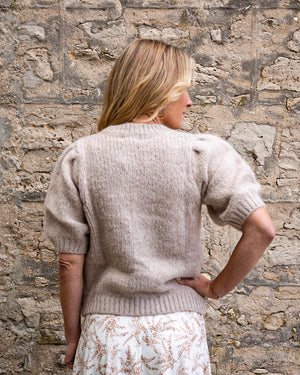 Puff Sleeved Knit Sweater