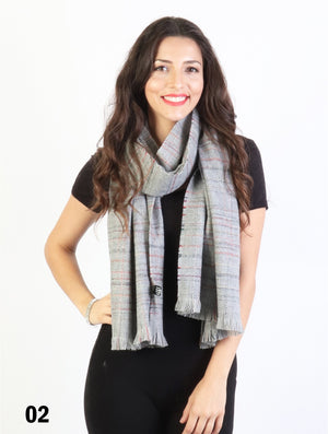 Plaid Yarn Scarf