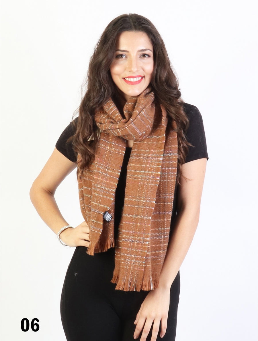 Plaid Yarn Scarf