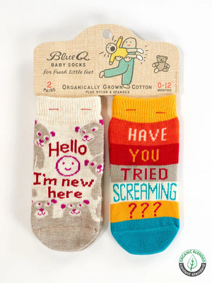 Baby Blue Q Socks