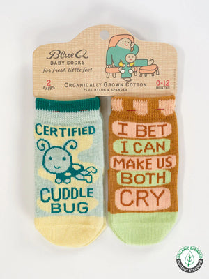 Baby Blue Q Socks