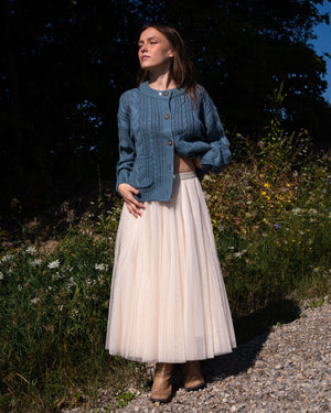 Tulle Midi Skirt